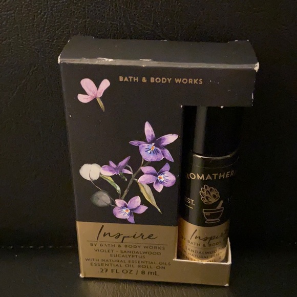 🆕 INSPIRE : Violet Sandalwood Eucalyptus Essential Oil Roll On Aromatherapy - Picture 3 of 14